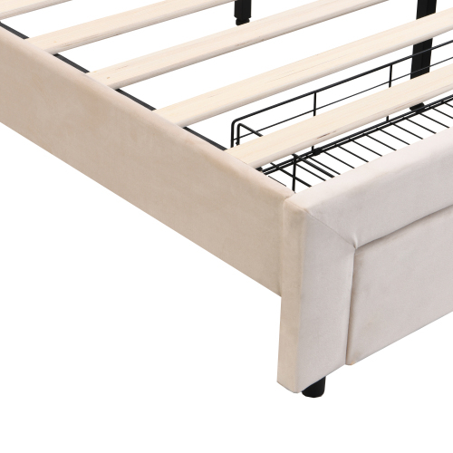 Hautfreundliches Doppelbett aus Samtstoff-OKWISH