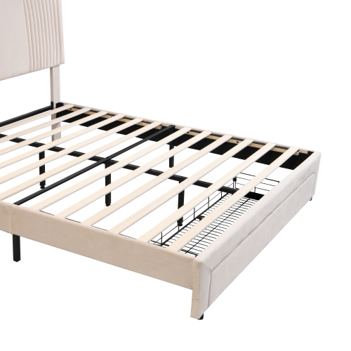 Hautfreundliches Doppelbett aus Samtstoff-OKWISH