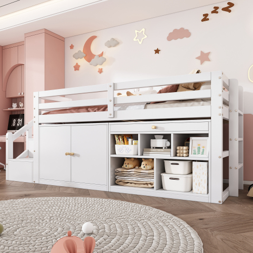 Multifunktionales Kinderbett aus Holz-OKWISH