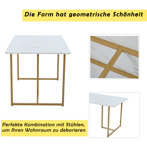 Küchentisch aus modernem Marmormuster-OKWISH
