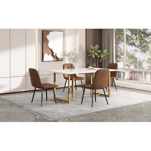 Küchentisch aus modernem Marmormuster-OKWISH