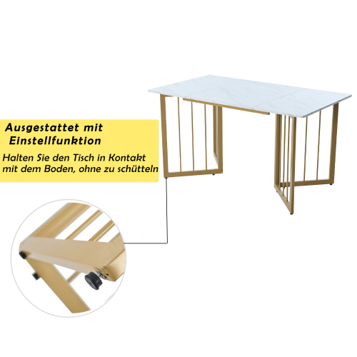 Moderner Esstisch mit Marmormuster-OKWISH