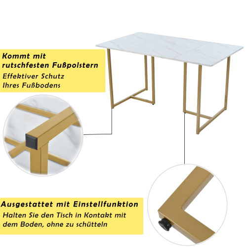 Küchentisch aus modernem Marmormuster-OKWISH