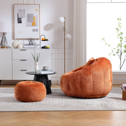 COOLMORE bean bag Chair Lounger sofa with swivel pedals 