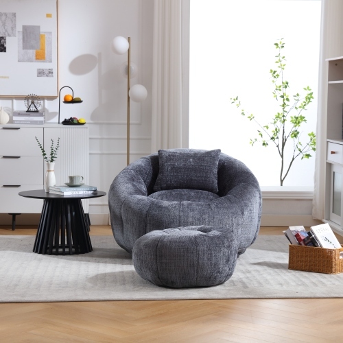 Bequemer, runder, drehbarer Sitzsack-OKWISH