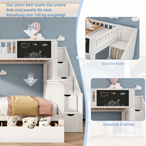 Multifunktionales Etagenbett für Kinder-OKWISH
