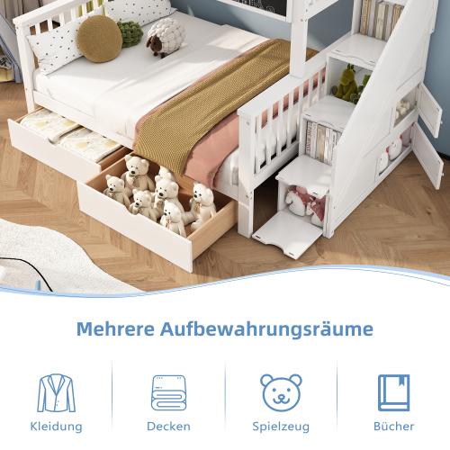 Multifunktionales Etagenbett für Kinder-OKWISH
