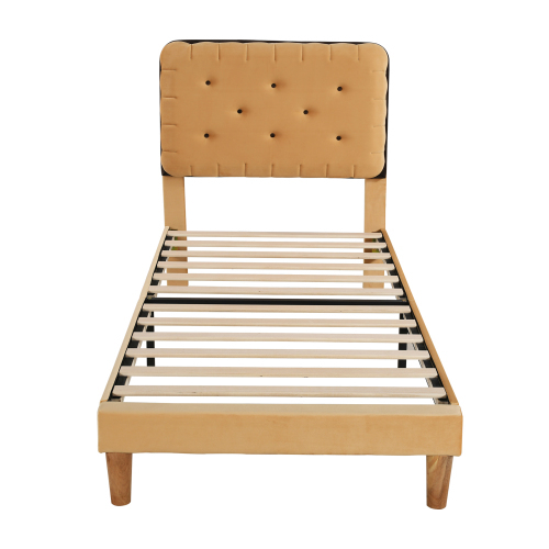 Keksförmiges französisches Samtpolsterbett-OKWISH