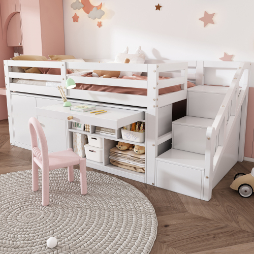Multifunktionales Kinderbett aus Holz-OKWISH