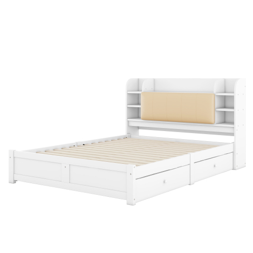 160*200cm Flachbett, teilweise aufklappbares Kopfteil, vier Schubladen, mehrere Staufächer