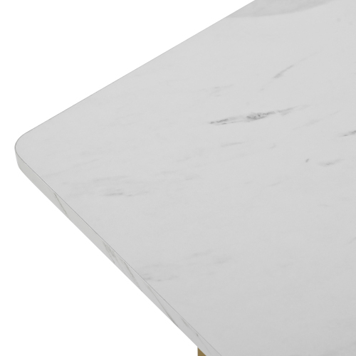 Einzigartiger rechteckiger Esstisch mit Metallgestell-OKWISH