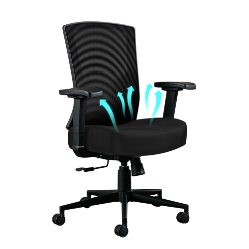Ergonomischer Drehstuhl mit hoher Rückenlehne-OKWISH