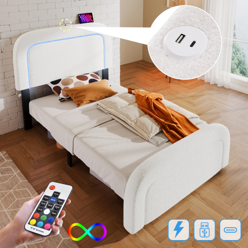 Doppelbett mit höhenverstellbarem Kopfteil-OKWISH