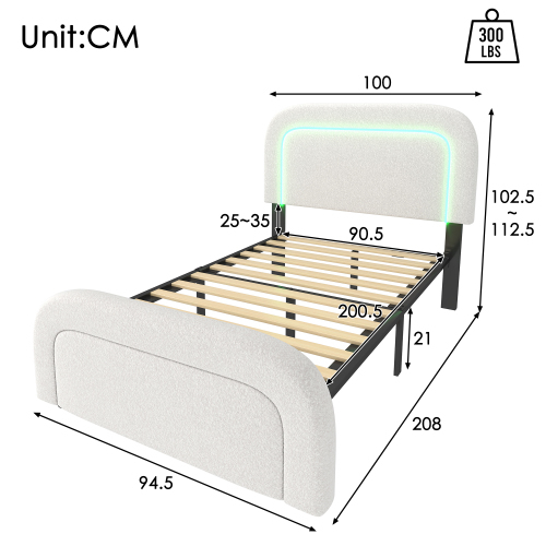 Doppelbett mit höhenverstellbarem Kopfteil-OKWISH