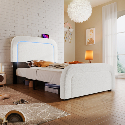 Doppelbett mit höhenverstellbarem Kopfteil-OKWISH