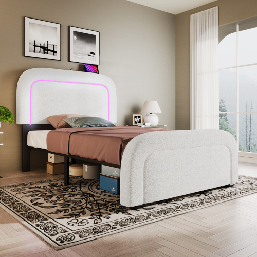 Doppelbett mit höhenverstellbarem Kopfteil-OKWISH