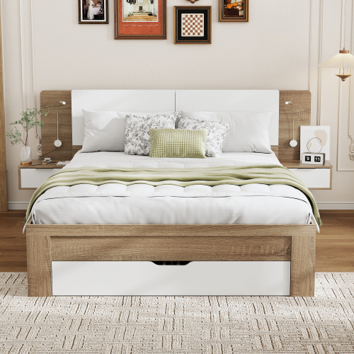 LED-Nachttisch-Bettsystem für Doppelbett-OKWISH