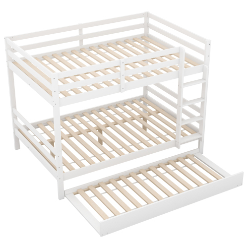 Etagenbetten, Kinderbetten, Etagenbetten mit Ausziehbett, Hohe Geländer, Stabile Treppe