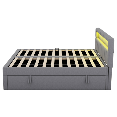 Multifunktionales Polsterbett mit Licht-OKWISH