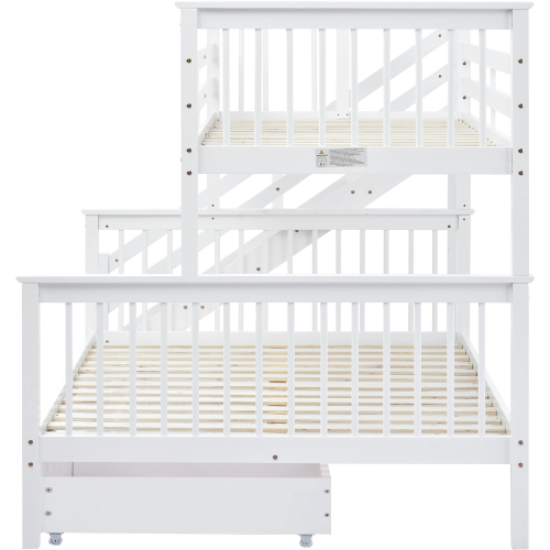 Seitenleiter-Etagenbett für Kinder aus Kiefernholz-OKWISH