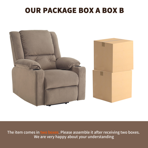 Elektrisch beheizter Massagesessel mit Stehhilfe-OKWISH