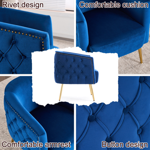 Verfügt über einen Stuhl mit Metallbeinen. bequemes Sofa-OKWISH