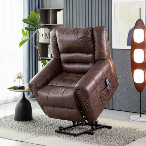 Elektrisch beheizter Massagesessel mit Stehhilfe-OKWISH