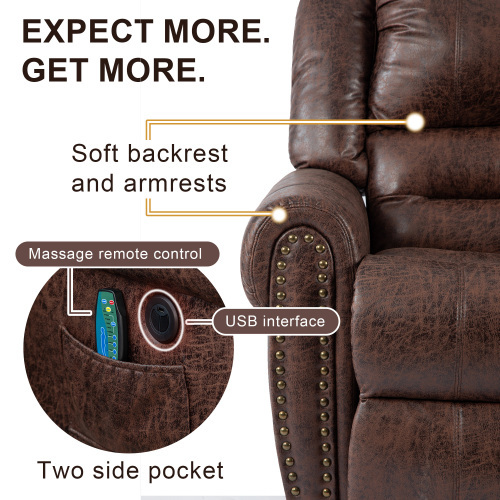 Elektrisch beheizter Massagesessel mit Stehhilfe-OKWISH