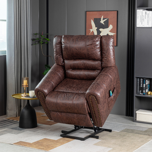 Elektrisch beheizter Massagesessel mit Stehhilfe-OKWISH