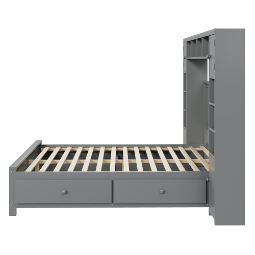 Doppelbett aus Massivholz-OKWISH