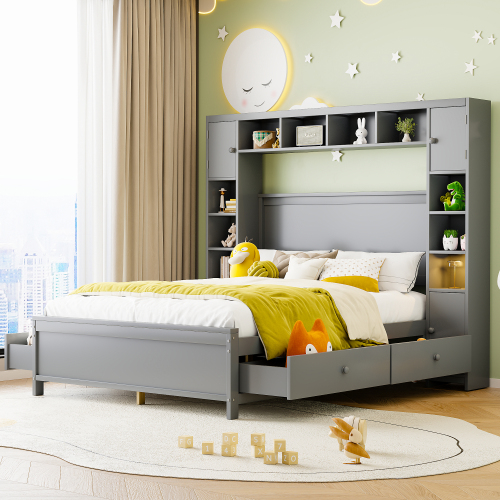 Doppelbett aus Massivholz-OKWISH
