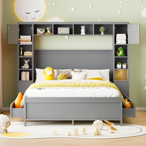 Doppelbett aus Massivholz-OKWISH