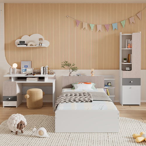 Schubladenbett mit leisen Schienen-OKWISH