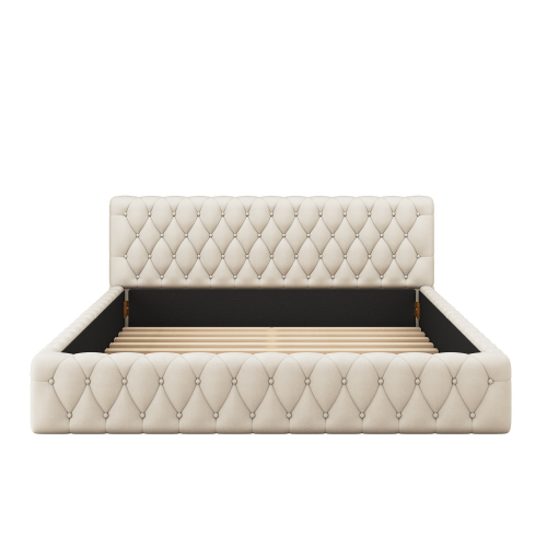 Polsterbett Jugend-Doppelbett, aus hautfreundlichem Velours