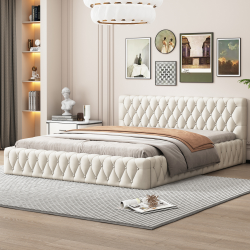 Polsterbett Jugend-Doppelbett, aus hautfreundlichem Velours