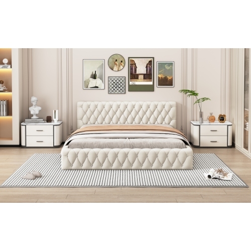 Polsterbett Jugend-Doppelbett, aus hautfreundlichem Velours