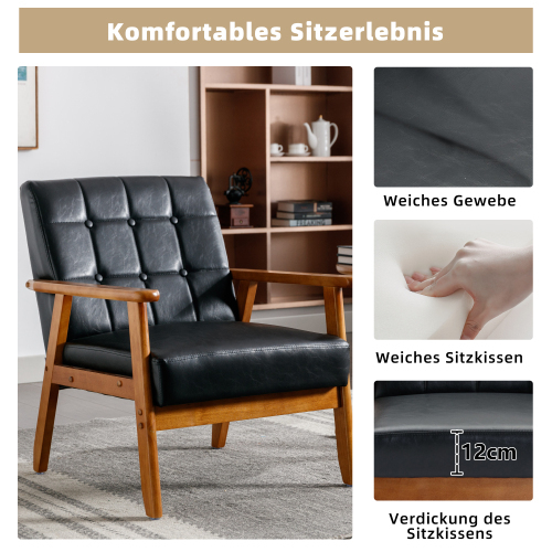 Mid-Century Modern Lounge Chair-OKWISH