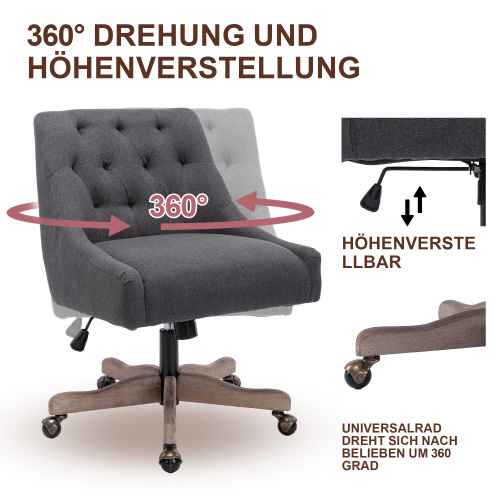 COOLMORE Swivel Shell Chair for Living Room/ Modern Leisure office Chair 