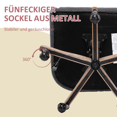 COOLMORE Swivel Shell Chair for Living Room/ Modern Leisure office Chair 