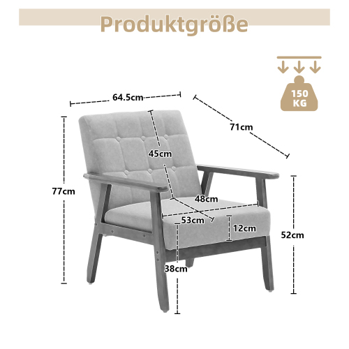 Mid-Century Modern Lounge Chair-OKWISH
