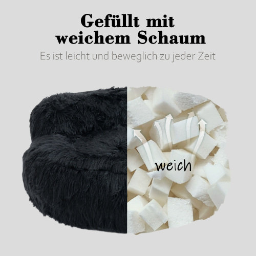 Bequemer, flauschiger Sitzsack-OKWISH