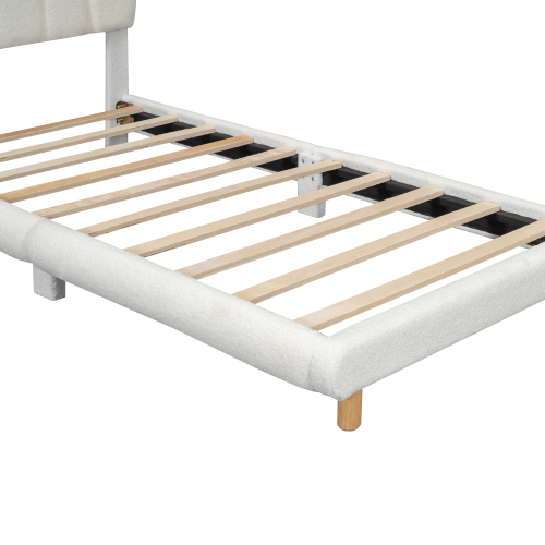 Flachbett, Kinderbett, Plush, niedliches Kopfteil