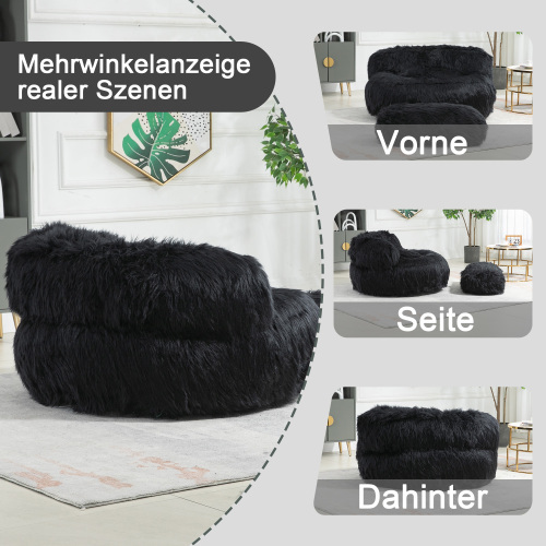 Bequemer, flauschiger Sitzsack-OKWISH