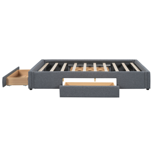 Flachbett, drei Ablagefächer, ohne Kopfteil