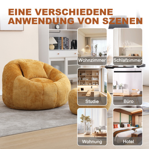 Bequemer, runder, drehbarer Sitzsack-OKWISH