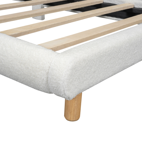 Flachbett, Kinderbett, Plush, niedliches Kopfteil