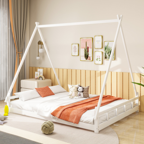 Massivholz Kinderbett , Zeltbett, Hochbett, Jugendbett, Eltern-Kind-Bett, Massivholz Bettgestell
