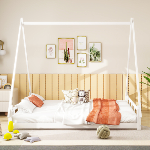 Massivholz Kinderbett , Zeltbett, Hochbett, Jugendbett, Eltern-Kind-Bett, Massivholz Bettgestell