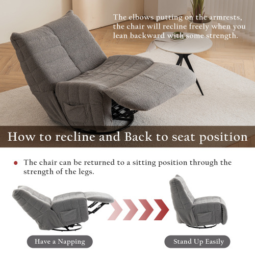 Teddy Plüsch Massage beheizter Drehstuhl-OKWISH