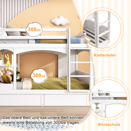 Multifunktions-Etagenbett für Kinder-OKWISH